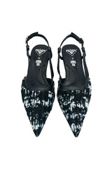 John Fluevog x Anna Sui Tweed Slingback - Anna Sui Online
