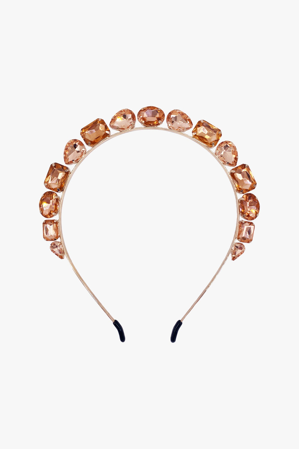 Jeweled Rose Gold Crown Headband - Anna Sui Outlet