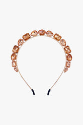 Jeweled Rose Gold Crown Headband - Anna Sui Outlet