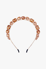 Jeweled Rose Gold Crown Headband - Anna Sui Outlet