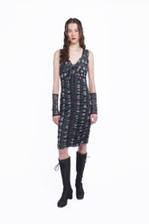 Rosetti Mesh Ruched Tie Dress - Anna Sui Discount