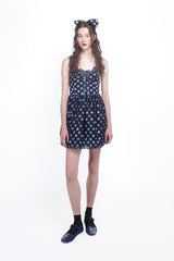 Dot Chiffon Ruffle Mini Dress - Anna Sui Discount