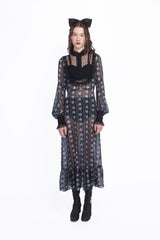 Rosetti Chiffon Victorian Bib Dress - Anna Sui US
