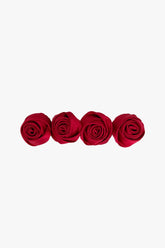 Red Rosette Charm Barrette - Anna Sui Outlet