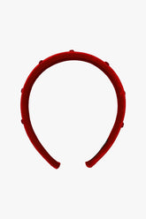 Heartfelt Velvet Headband - Red - Anna Sui Online
