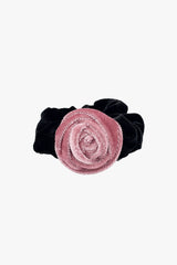 Velvet Rosette Scrunchie - Pink - Anna Sui US
