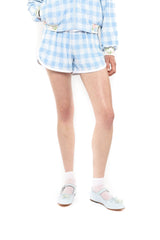 Gingham Terry Shorts - Anna Sui Outlet