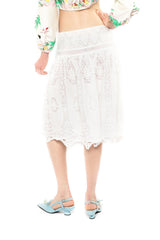 Applique Lace Combo Skirt - Anna Sui Sale