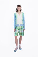 Capri Plaid Bermuda Shorts - Anna Sui Sale