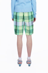 Capri Plaid Bermuda Shorts - Anna Sui Sale