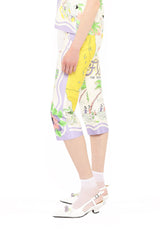Florida Cotton Sateen Capri Pants - Anna Sui Online
