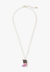 Mystical Cat & Butterfly Boot Necklace - Anna Sui Outlet