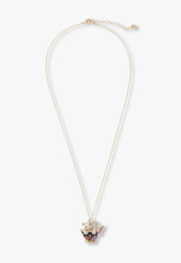 Jeweled Cat & Butterfly Chalice Necklace - Anna Sui Sale