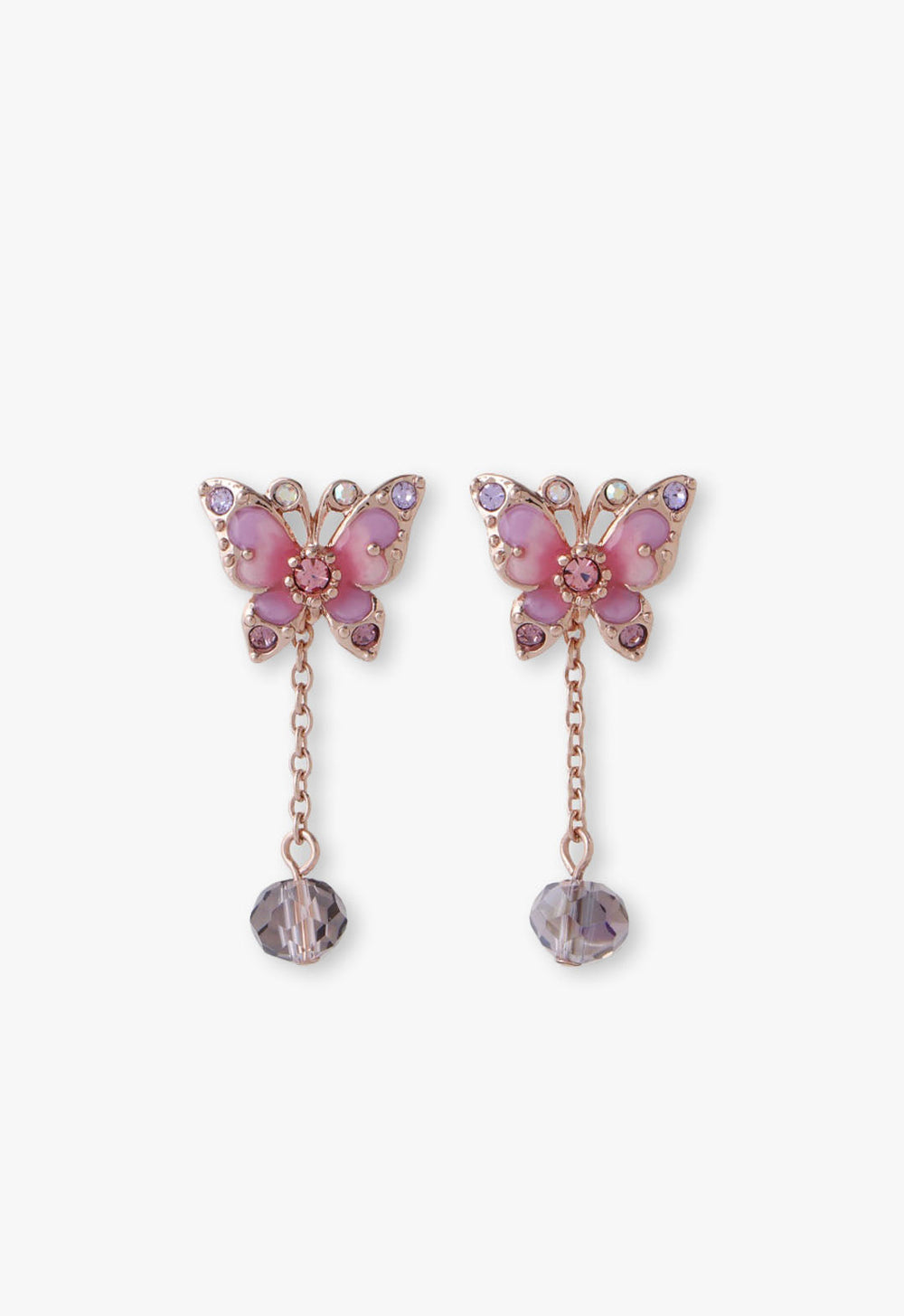 Pink Fantasy Butterfly Earrings - Anna Sui Discount