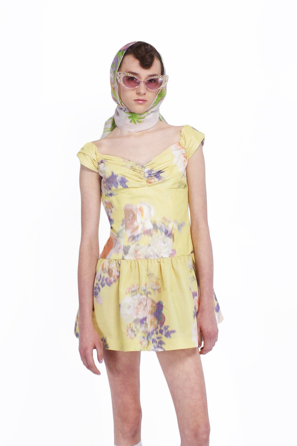 Cabbage Rose Taffeta Sweetheart Dress - Anna Sui Discount