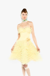 Party Girl Strapless Tulle Dress - Anna Sui Online
