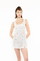 Embroidered Lacey Trellis Mini Dress - Anna Sui US