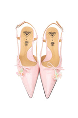 John Fluevog x Anna Sui Slingback Heels - Pink - Anna Sui Discount