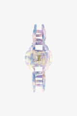 Triple Open Flower Rose Jaw Clip - Blue Lavender - Anna Sui Online