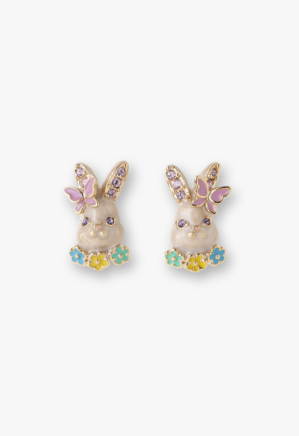 Pastel Bunny Stud Earrings - Anna Sui Discount