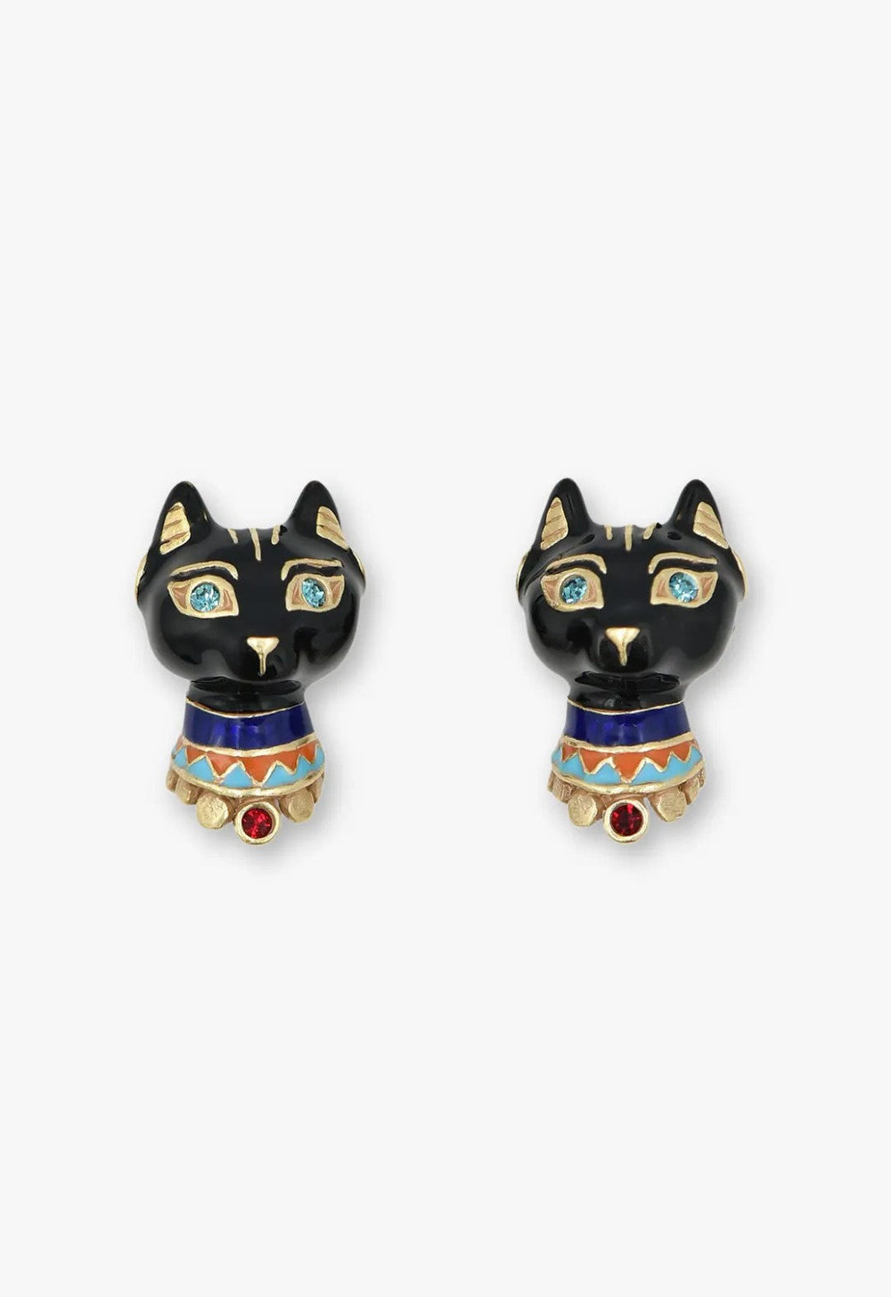 Egyptian Cat Stud Earrings - Anna Sui Discount