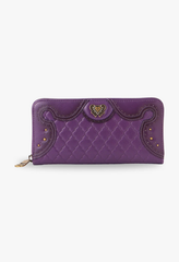 Victorian Quilted Wallet - Purple - Anna Sui Online