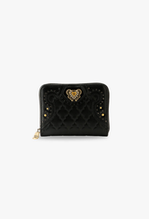 Victorian Quilted Small Wallet - Black - Anna Sui Outlet
