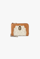 Lacey Roses Small Wallet - Beige - Anna Sui US
