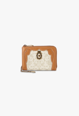 Lacey Roses Small Wallet - Beige - Anna Sui US