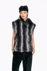 Faux Silver Fox Hoodie - Anna Sui Sale