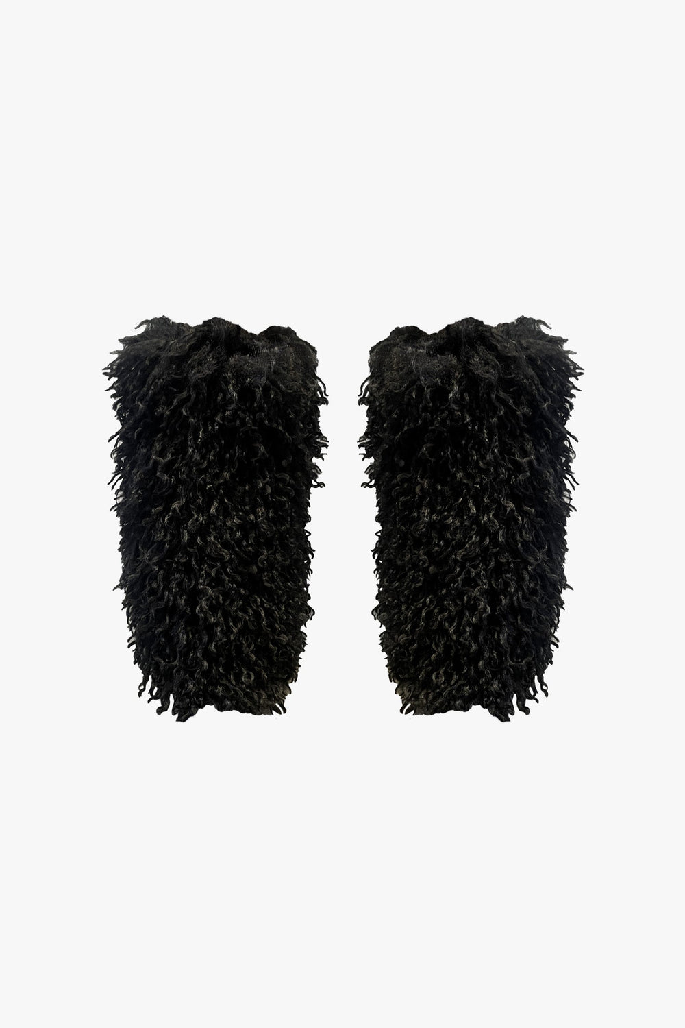 Faux Fur Leg Warmers - Black - Anna Sui US