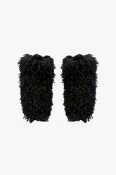 Faux Fur Leg Warmers - Black - Anna Sui US