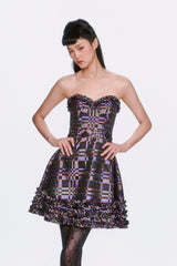 Shangri-La Taffeta Strapless Party Dress - Anna Sui Online