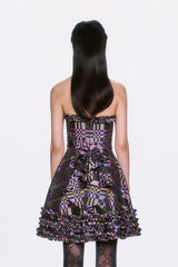 Shangri-La Taffeta Strapless Party Dress - Anna Sui Online