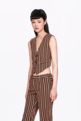 Pinstripe Vest - Anna Sui Outlet