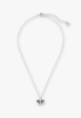 Silver Butterfly Necklace - Anna Sui Sale