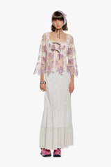Medallion Floral Lace Tie Blouse - Anna Sui Sale