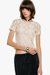 Victorian Lace T-Shirt - Anna Sui US
