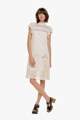 Victorian Lace Combo Drop Waist Dress - Anna Sui US