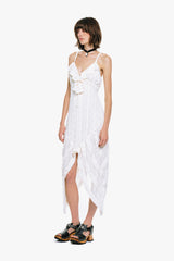 Floral Ruffle Stretch Lace Handkerchief Dress - Anna Sui Discount
