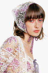 Medallion Floral Lace Headscarf - Anna Sui Discount