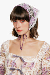 Medallion Floral Lace Headscarf - Anna Sui Discount