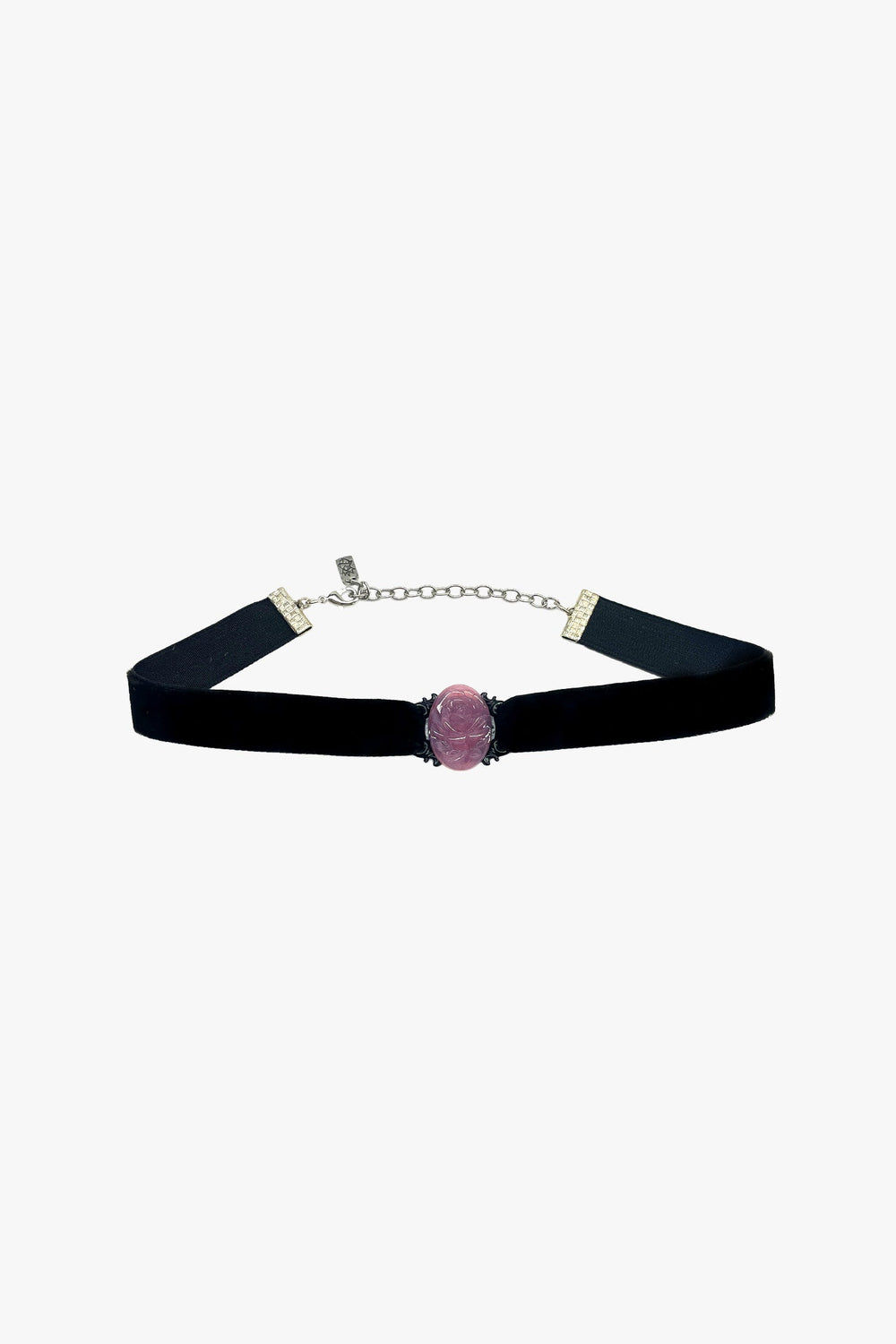Oval Rose Choker - Dusty Rose - Anna Sui Outlet