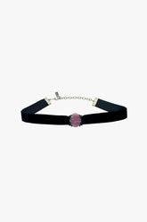 Oval Rose Choker - Dusty Rose - Anna Sui Outlet