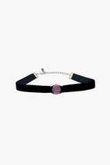 Oval Rose Choker - Dusty Rose - Anna Sui Outlet