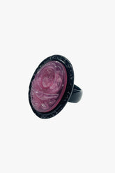 Carved Rose Ring - Dusty Rose - Anna Sui Outlet