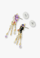 Moonlit Unicorn Earrings- Black and Ivory - Anna Sui Online