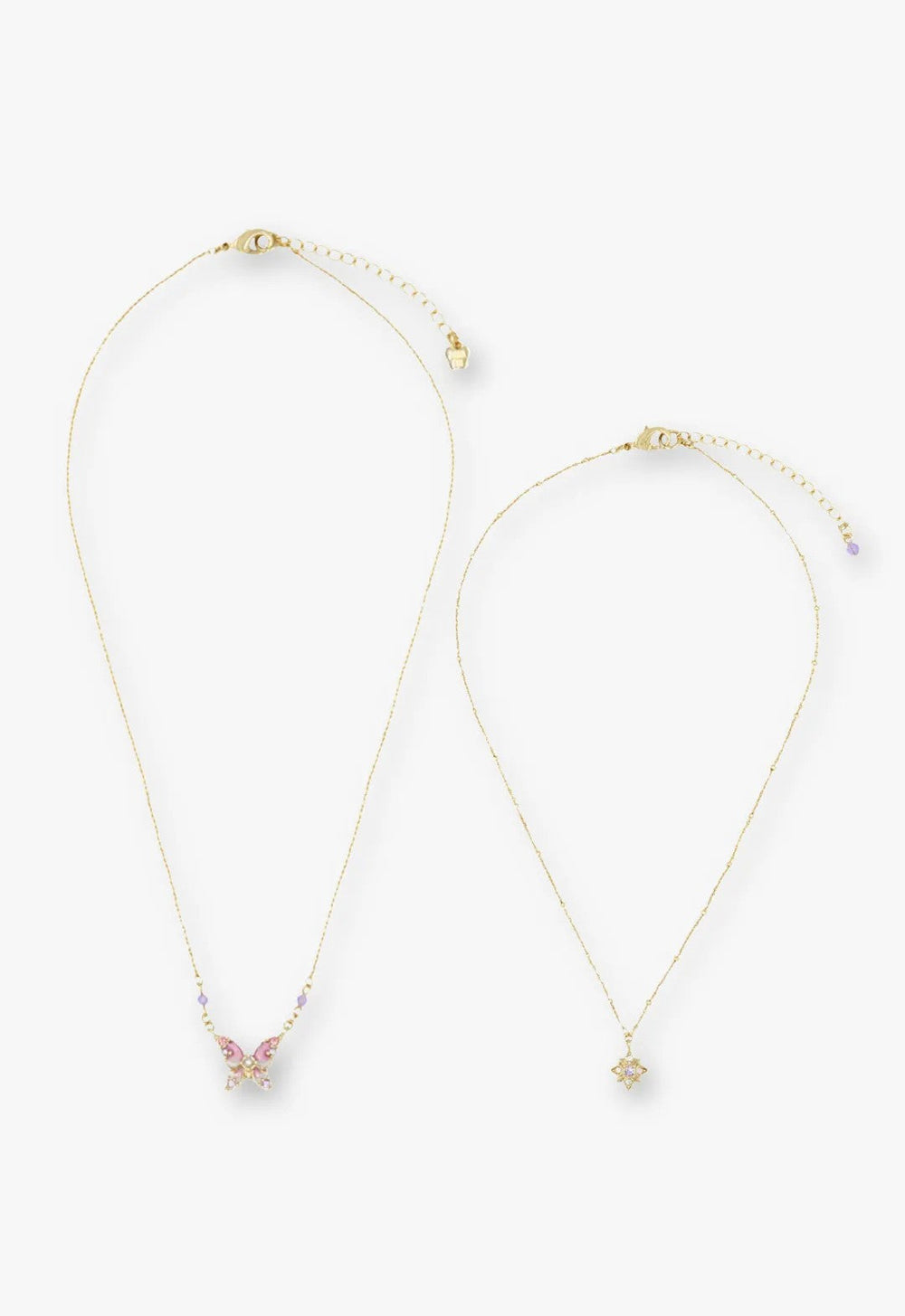 Shining Butterfly Necklace - Pink Gold - Anna Sui Sale