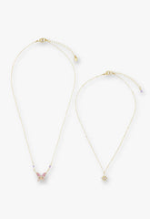 Shining Butterfly Necklace - Pink Gold - Anna Sui Sale