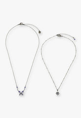 Shining Butterfly Necklace - Purple Gunmetal - Anna Sui Outlet